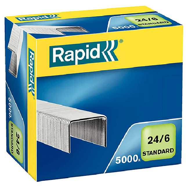 Rapid Standard Staples 24/6 Box 5000 24859800 - SuperOffice