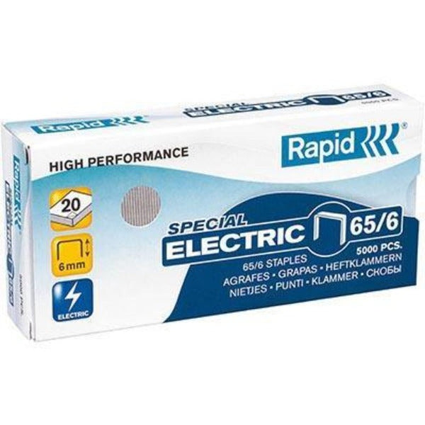 Rapid Strong Staples 65/6 Box 5000 0198489 - SuperOffice
