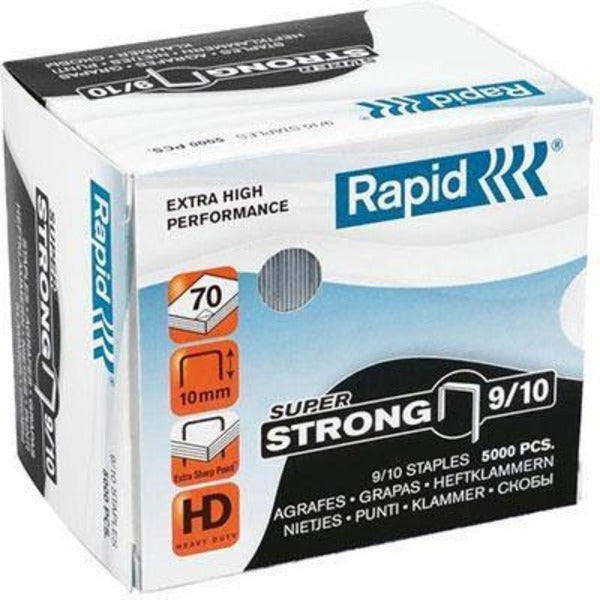 Rapid Strong Staples 9/10 Box 5000 24871200 - SuperOffice