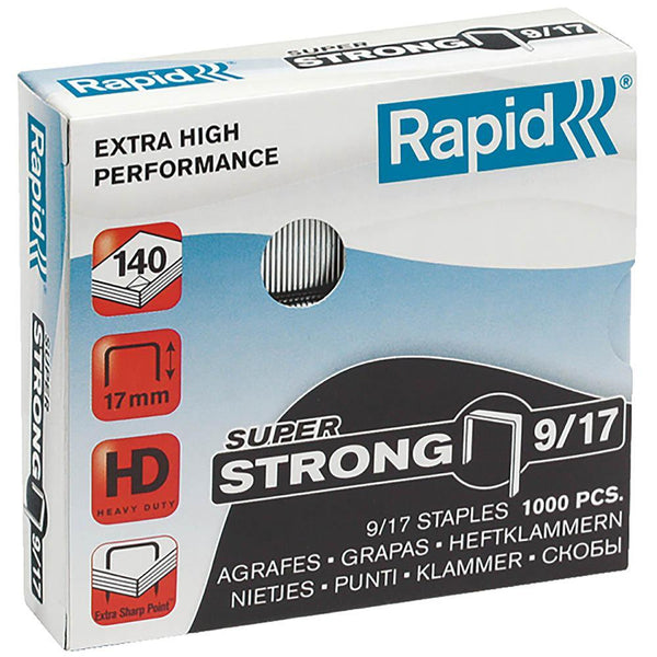 Rapid Strong Staples 9/17 Box 1000 24871600 - SuperOffice