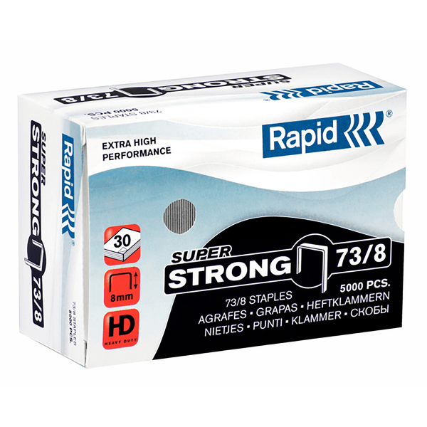 Rapid Super Strong Staples 73/8 Box 5000 24890300 - SuperOffice
