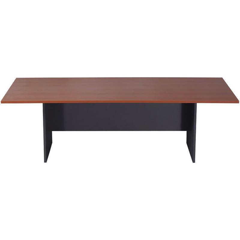 Rapid Worker Boardroom Table 2400 X 1200Mm Cherry/Ironstone CBT2412C - SuperOffice