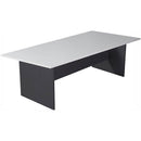 Rapid Worker Boardroom Table 2400 X 1200Mm White/Ironstone CBT2412W - SuperOffice