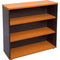 Rapid Worker Bookcase 2 Shelf 900 X 300 X 900Mm Cherry/Ironstone CBC9 C/I - SuperOffice