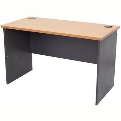 Rapid Worker Open Desk 1200 X 600Mm Beech/Ironstone CDK126 B/I - SuperOffice