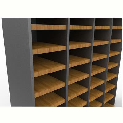 Rapid Worker Pigeon Hole Unit Extra Shelf With Clips Beech/Ironstone PSHELF B/I - SuperOffice