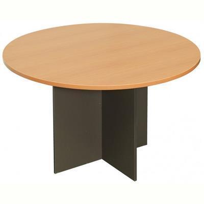 Rapid Worker Round Meeting Table 1200Mm Cherry/Ironstone CRM12 C - SuperOffice