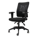 Rapidline AM100 Operator Chair Medium Back Mesh Black AM100 BK - SuperOffice