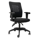 Rapidline AM100 Operator Chair Medium Back Mesh Black AM100 BK - SuperOffice