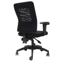 Rapidline AM100 Operator Chair Medium Back Mesh Black AM100 BK - SuperOffice