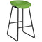 Rapidline Aries Bar Stool Black Powder Coated Frame With Polypropylene Shell Seat Lime ARIESSTOOLLIME - SuperOffice