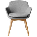 Rapidline Aspen Tub Chair Timber Base Light Grey ASPEN LG - SuperOffice
