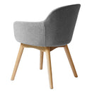 Rapidline Aspen Tub Chair Timber Base Light Grey ASPEN LG - SuperOffice