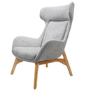 Rapidline Calypso Wing Back Lounge Chair Fabric Light Grey CALYPSO LG - SuperOffice