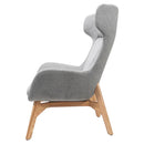 Rapidline Calypso Wing Back Lounge Chair Fabric Light Grey CALYPSO LG - SuperOffice