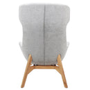 Rapidline Calypso Wing Back Lounge Chair Fabric Light Grey CALYPSO LG - SuperOffice