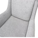 Rapidline Calypso Wing Back Lounge Chair Fabric Light Grey CALYPSO LG - SuperOffice