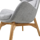 Rapidline Calypso Wing Back Lounge Chair Fabric Light Grey CALYPSO LG - SuperOffice