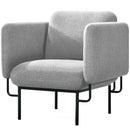 Rapidline Capri 1 Seater Lounge Light Grey CAPRI1 LG - SuperOffice