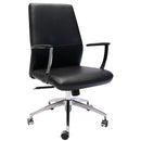Rapidline CL3000M Executive Chair Medium Back Slimline Black CL3000M BL - SuperOffice