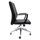 Rapidline CL3000M Executive Chair Medium Back Slimline Black CL3000M BL - SuperOffice