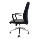 Rapidline CL3000M Executive Chair Medium Back Slimline Black CL3000M BL - SuperOffice