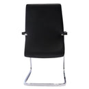 Rapidline CL3000V Executive Visitor Chair Medium Back PU Leather Black CL3000V BL - SuperOffice