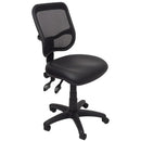 Rapidline EM300 Operator Chair Medium Back PU Black EM300 PU - SuperOffice