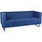 Rapidline Enterprise Fabric Lounge Chair 3 Seat Blue ENT3BUBU - SuperOffice