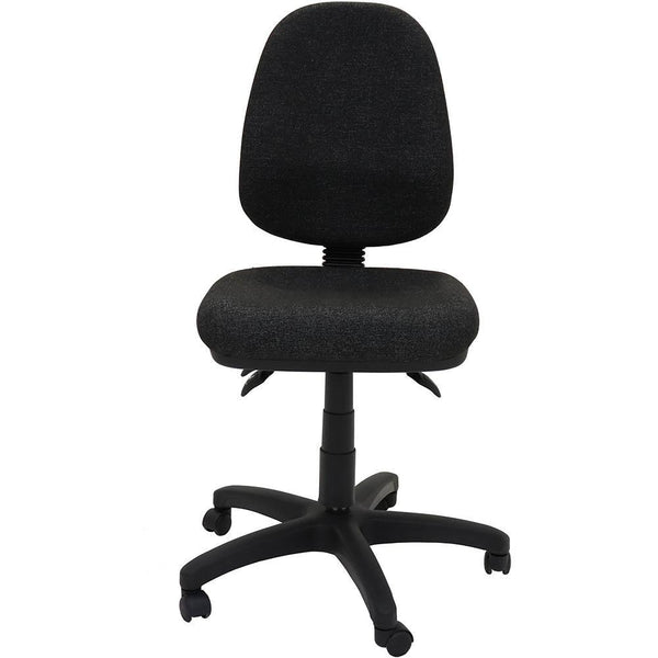 Rapidline Ergonomic Typist Chair High Back Seat/Back Tilt Charcoal EG100CHCH - SuperOffice