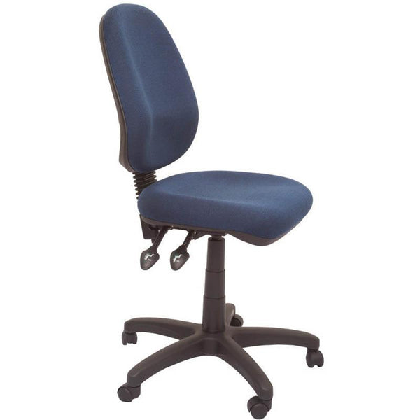 Rapidline Ergonomic Typist Chair High Back Seat/Back Tilt Navy Blue EG100CHNB - SuperOffice