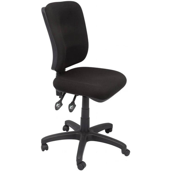 Rapidline Ergonomic Typist Chair Square Back Seat/Back Tilt Black EG400BK - SuperOffice