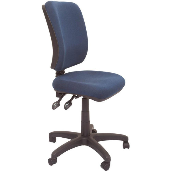Rapidline Ergonomic Typist Chair Square Back Seat/Back Tilt Navy EG400NB - SuperOffice