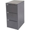 Rapidline Filing Cabinet 3 Drawer 475 X 600 X 1020Mm Graphite Ripple RFCA3GR - SuperOffice