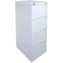 Rapidline Filing Cabinet 4 Drawer 475 X 600 X 1320Mm White Satin RFCA4WC - SuperOffice