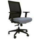 Rapidline Gesture Back Task Chair Medium Mesh Light Grey Black GTC BK - SuperOffice