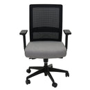 Rapidline Gesture Back Task Chair Medium Mesh Light Grey Black GTC BK - SuperOffice