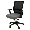Rapidline Gesture Back Task Chair Medium Mesh Light Grey Black GTC BK - SuperOffice