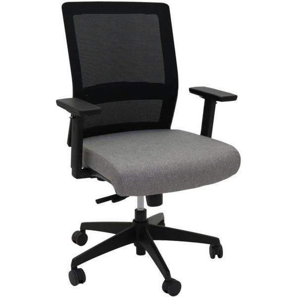 Rapidline Gesture Task Chair Mesh Medium Back Black/Light Grey GTCBK - SuperOffice