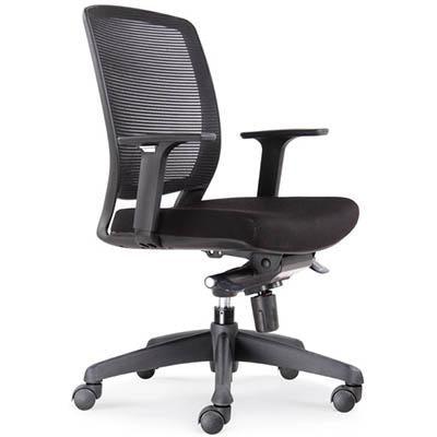 Rapidline Hartley Mesh Back Task Chair With Arms Black HARTLEYTASKBK - SuperOffice