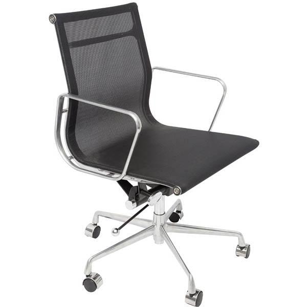 Rapidline Mesh Meeting Room Chair Black WM600BK - SuperOffice