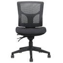 Rapidline Milan Mesh Chair Medium Back Black Milan MB BL - SuperOffice