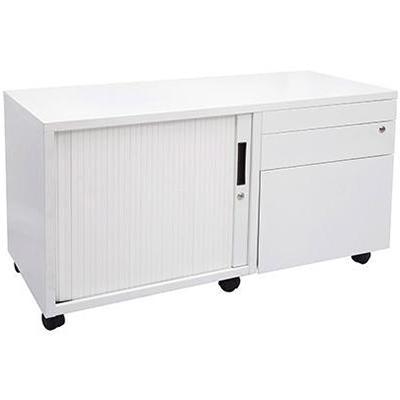 Rapidline Mobile Caddy Left Hand 1050 X 460 X 570Mm White China GCADLWC - SuperOffice