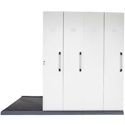 Rapidline Mobile Shelving 4 Bays 2670 X 980 X 2150Mm White China RMS4900WC - SuperOffice