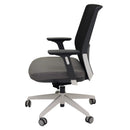 Rapidline Move Office Mesh Chair Medium Light Grey Black MMC BG - SuperOffice