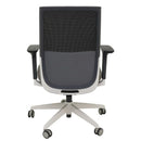 Rapidline Move Office Mesh Chair Medium Light Grey Black MMC BG - SuperOffice