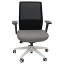 Rapidline Move Office Mesh Chair Medium Light Grey Black MMC BG - SuperOffice