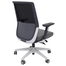Rapidline Move Office Mesh Chair Medium Light Grey Black MMC BG - SuperOffice
