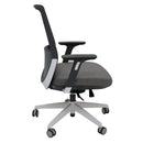 Rapidline Move Office Mesh Chair Medium Light Grey Black MMC BG - SuperOffice