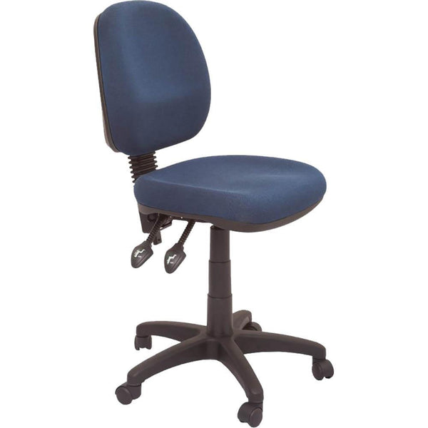 Rapidline Operator Chair Medium Back 2 Lever Navy Blue EC070BM NB - SuperOffice